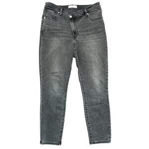 Abercrombie & Fitch The Super Skinny Ankle High Rise Crisscross Jean Size 31